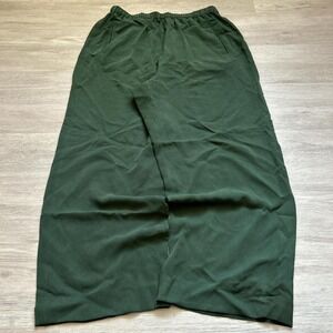 Green Wide Leg Baggy Striped Pants 30x28 Y2K Vintage Skate